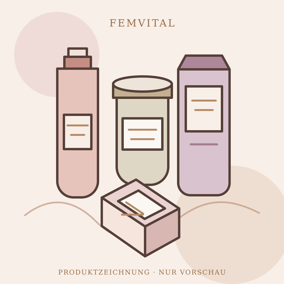 FemVital Produktzeichnung – neutraler Platzhalter, nicht käuflich