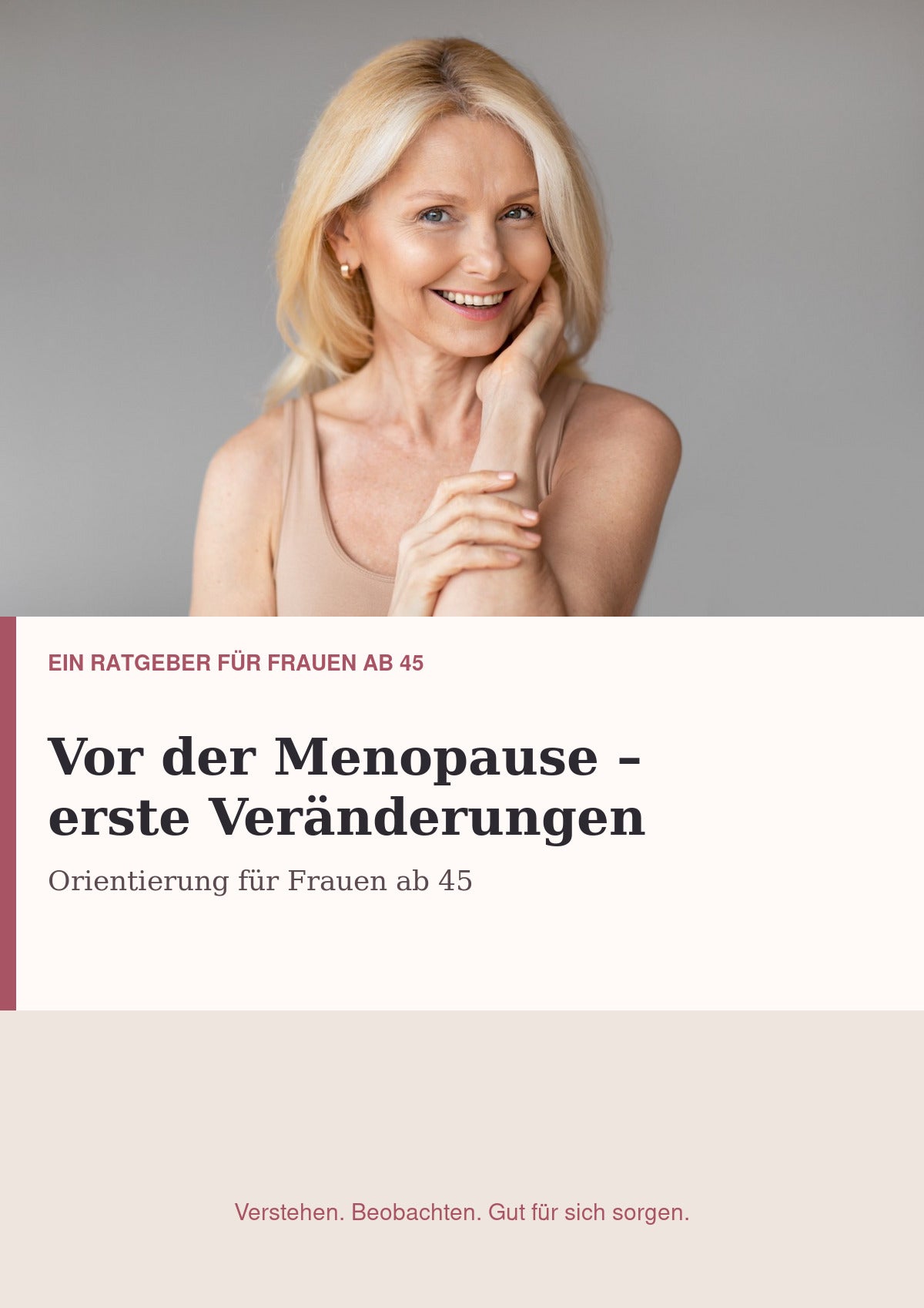 Copertina dell’e-book FemVital Prima della menopausa – Capire i primi cambiamenti